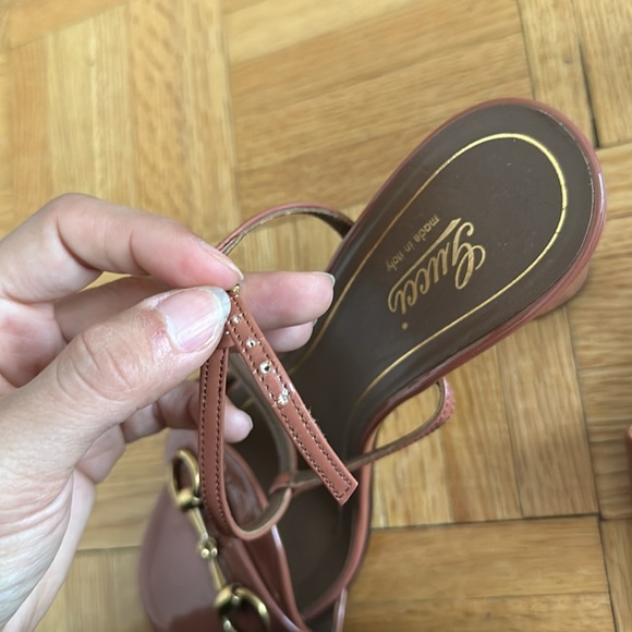 Gucci Brown Patent Heels Sandals - Picture 10 of 10